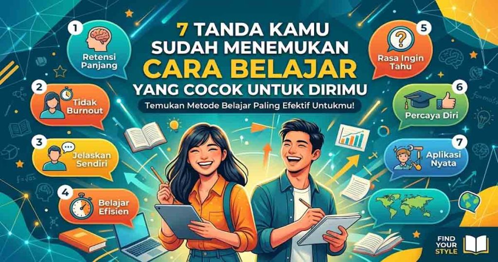 7 Tanda Kamu Sudah Menemukan Cara Belajar yang Cocok untuk Dirimu