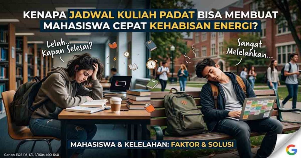 Kenapa Jadwal Kuliah yang Padat Bisa Membuat Mahasiswa Cepat Kehabisan Energi