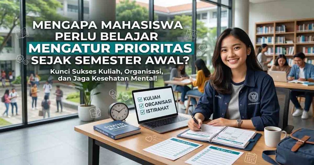 Mengapa Mahasiswa Perlu Belajar Mengatur Prioritas Sejak Semester Awal