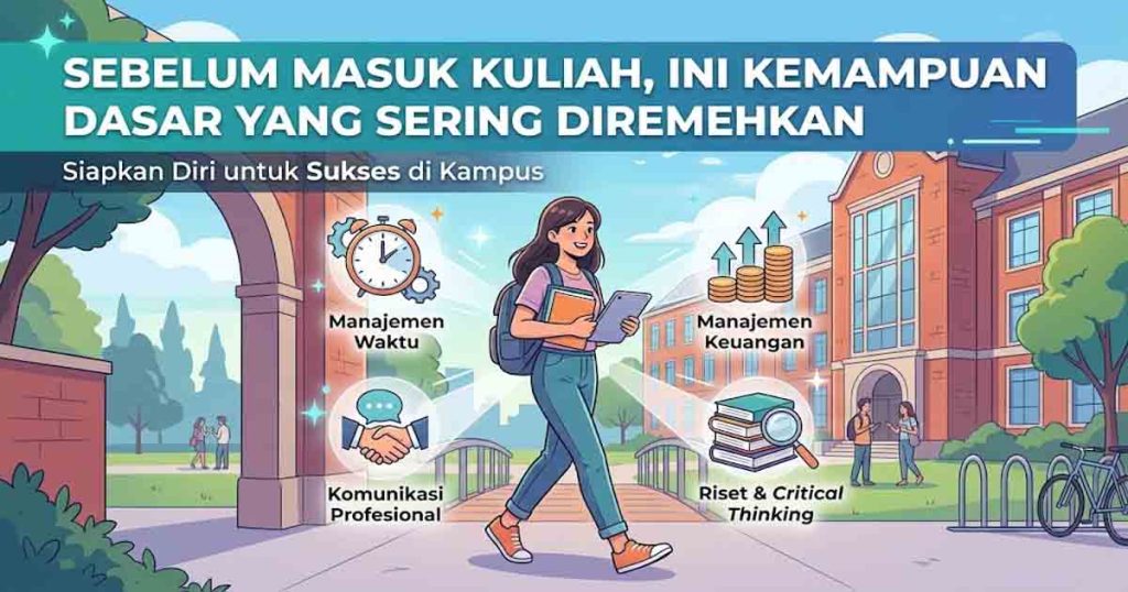Sebelum Masuk Kuliah Ini Kemampuan Dasar yang Sering Diremehkan
